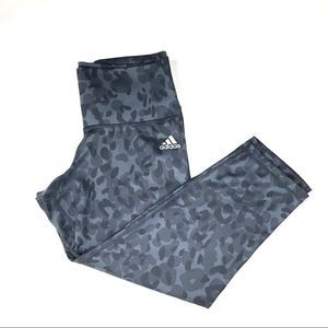 Adidas Women’s High Rise Black Camo Leggings Size Small